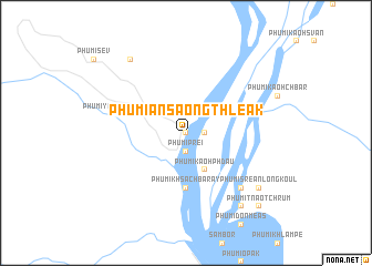 map of Phumĭ Ânsaông Thleăk