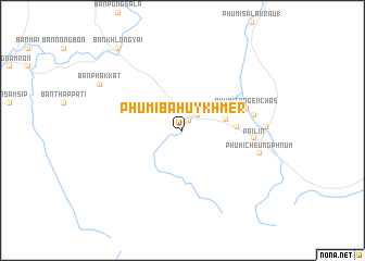 map of Phumĭ Bâ Hŭy Khmêr