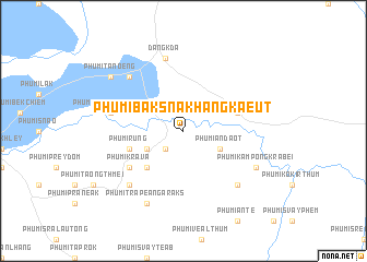 map of Phumĭ Băk Sna Khang Kaeut