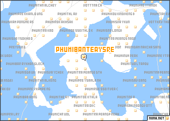 map of Phumĭ Bântéay Srê