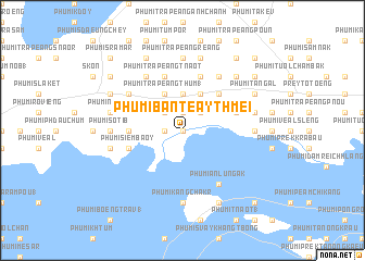 map of Phumĭ Bântéay Thmei