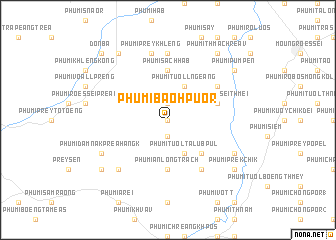 map of Phumĭ Baôh Puŏr