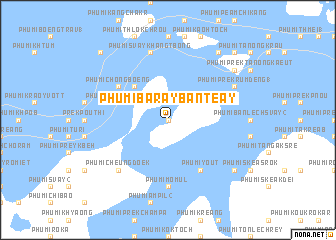 map of Phumĭ Baray Bântéay