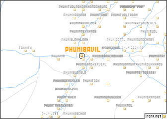 map of Phumĭ Bâvĭl