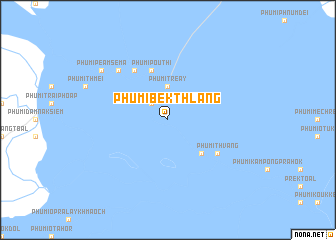 map of Phumĭ Bêk Thlang