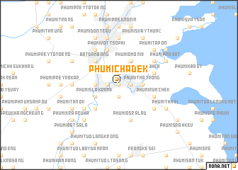 map of Phumĭ Cha Dêk