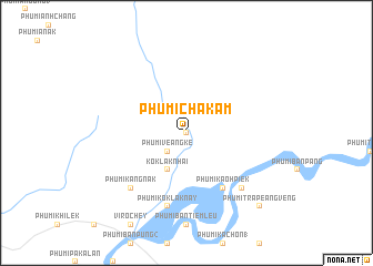 map of Phumĭ Chakam