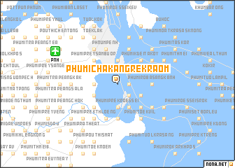 map of Phumĭ Chăk Ângrê Kraôm