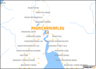 map of Phumĭ Châmkar Leu