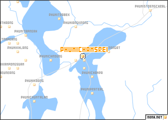 map of Phumĭ Chăm Srei