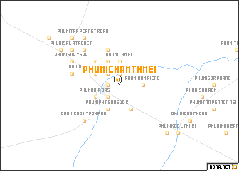 map of Phumĭ Cham Thmei