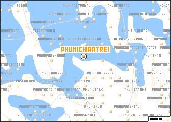 map of Phumĭ Chântrei