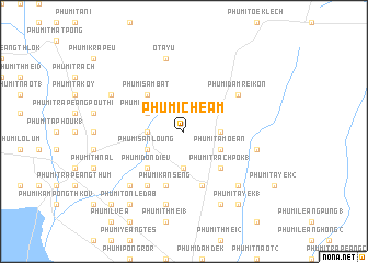 map of Phumĭ Chéam