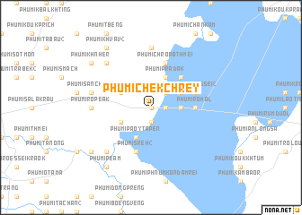 map of Phumĭ Chék Chrey