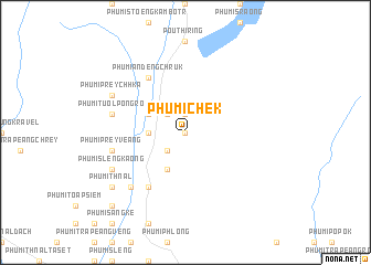 map of Phumĭ Chék