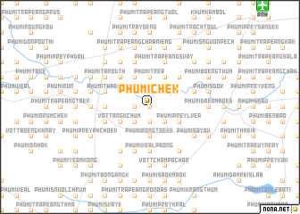 map of Phumĭ Chék