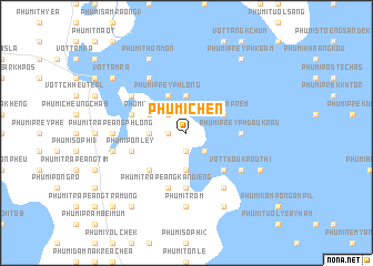 map of Phumĭ Chĕn