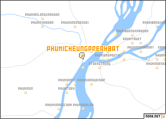 map of Phumĭ Cheung Preăh Bat