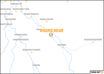 map of Phumĭ Cheur