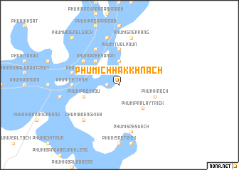 map of Phumĭ Chhák Khnach