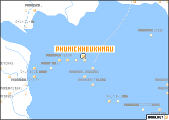 map of Phumĭ Chheu Khmau