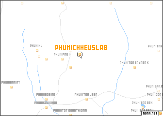 map of Phumĭ Chheu Slăb