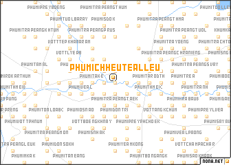 map of Phumĭ Chheutéal Leu