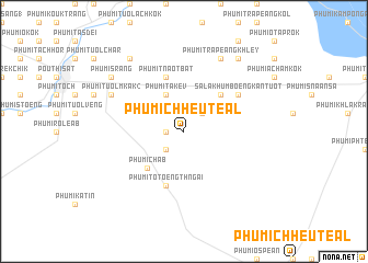 map of Phumĭ Chheutéal