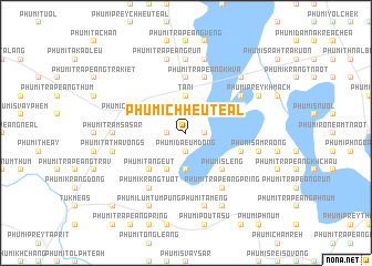 map of Phumĭ Chheutéal