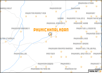 map of Phumĭ Chhnăl Moăn