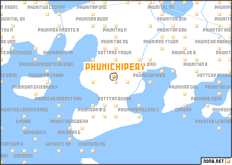 map of Phumĭ Chipéay