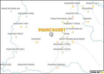 map of Phumĭ Chivoăt