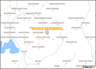 map of Phumĭ Chŏâm Âmpĭl