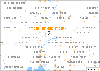 map of Phumĭ Chŏâm Triĕk