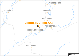 map of Phumĭ Chrâk Rœssei