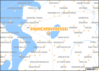 map of Phumĭ Chrâk Rœssei