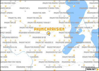 map of Phumĭ Chrâk Siĕm