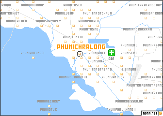 map of Phumĭ Chrâlông