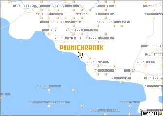 map of Phumĭ Chrânâk