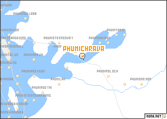 map of Phumĭ Chrâva