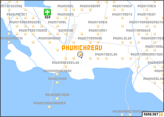 map of Phumĭ Chréav