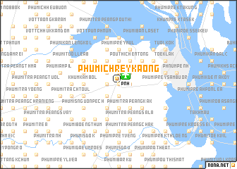 map of Phumĭ Chrey Kaông