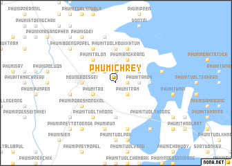 map of Phumĭ Chrey