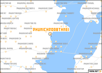 map of Phumĭ Chroăb Thmei