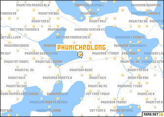 map of Phumĭ Chrôlông