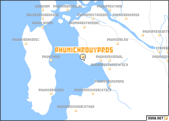 map of Phumĭ Chroŭy Prŏs