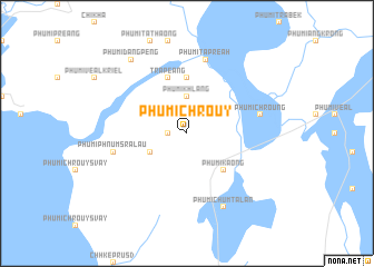 map of Phumĭ Chroŭy