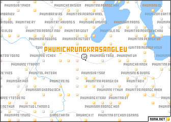 map of Phumĭ Chrŭng Krâsăng Leu