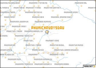 map of Phumĭ Chruŏy Sdau