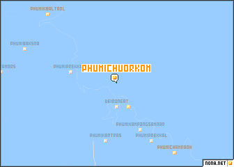 map of Phumĭ Chuŏr Kom